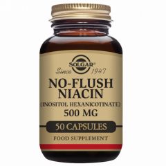 Acheter SOLGAR Niacine Non Flushing 500 mg 50 Gélules Végétales Par 35,10€