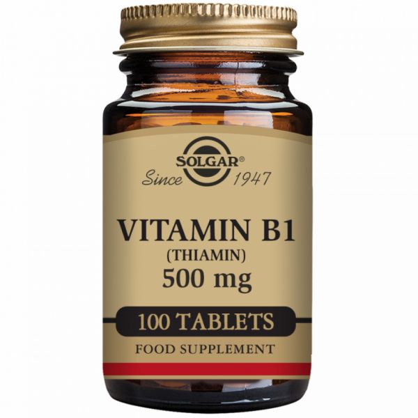 Vitamin B1 500 mg Thiamin 100 Tablets - SOLGAR