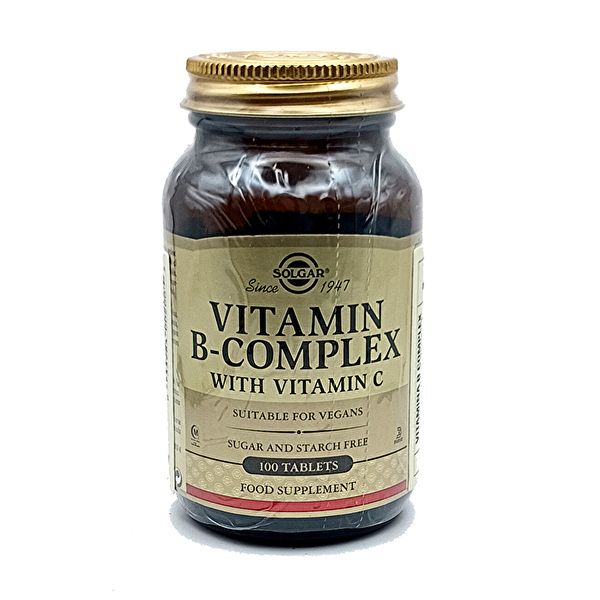 B-Komplex mit Vitamin C 100 Tabletten - SOLGAR Img 2