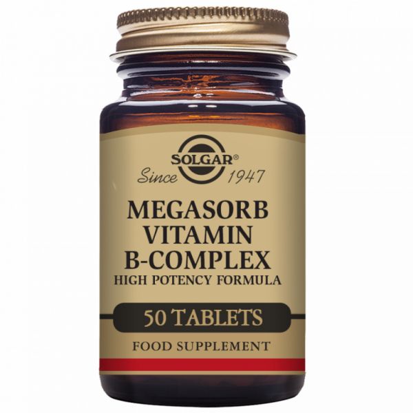 Megasorb B-Complex 50 Comprimés - SOLGAR