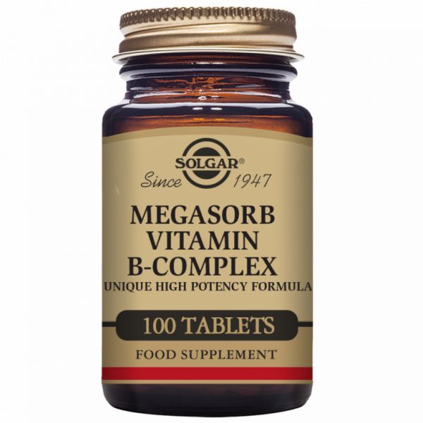 Megasorb B-Complex 100 Comprimés - SOLGAR