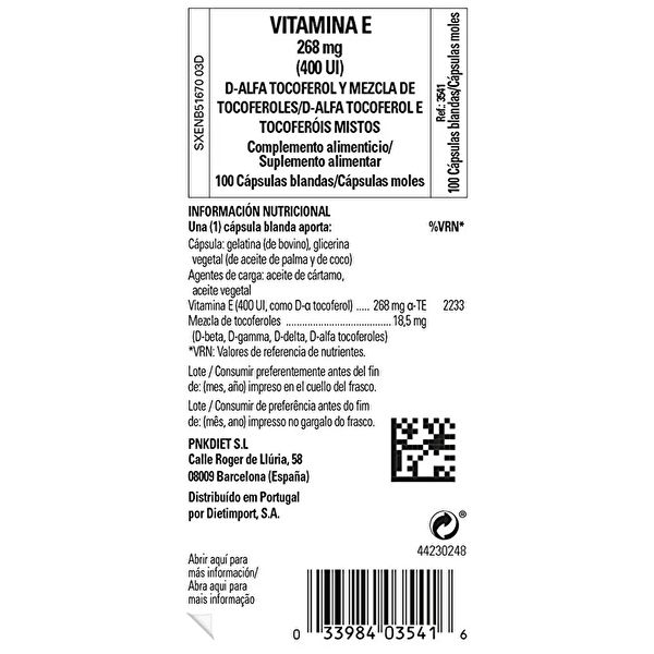 Vitamin E 400UI 100 Perlen - SOLGAR Img 3