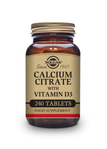 Calciumcitrat mit Vitamin D 240 Tabletten - SOLGAR Img 2