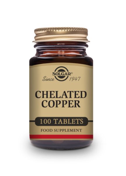 Chelated Copper 100 Tablets - SOLGAR Img 2