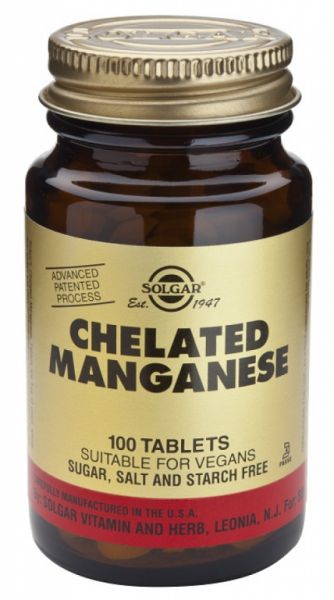 Chelated Manganese 100 Tablets - SOLGAR