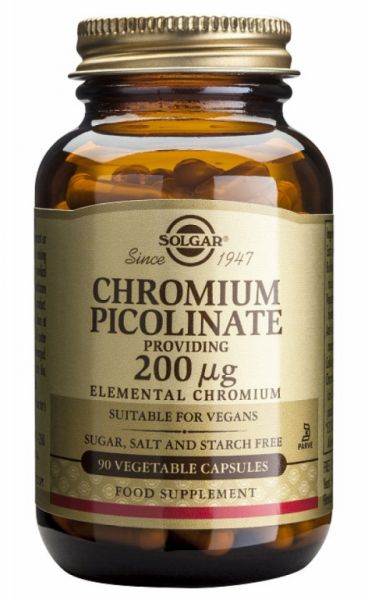 Chromium Picolinate 200 mcg 90 Capsules - SOLGAR