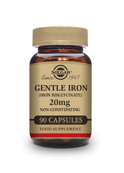 Gentle Iron 20 mg 90 Grönsakskapslar. Minimerar förstoppning Img 2