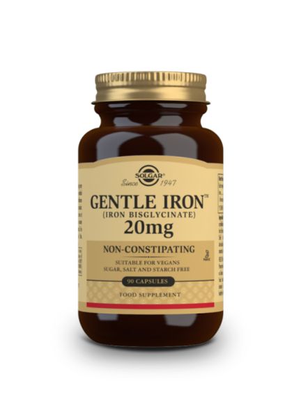 Gentle Iron 20 mg 90 Grönsakskapslar. Minimerar förstoppning Img 4