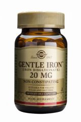 Comprar SOLGAR Ferro Gentle 20 mg 90 Càpsules Vegetals Per 20,14€