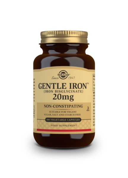 Gentle Iron 20 mg 180 Grönsakskapslar - SOLGAR Img 4