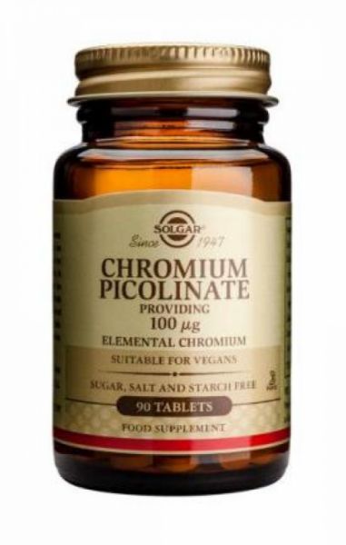 Chromium Picolinate 100 mcg 90 Tablets - SOLGAR