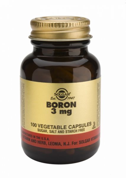 Borium 3 mg 100 plantaardige capsules - SOLGAR