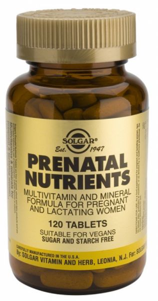 Nutrientes Prenatales 60 Comprimidos - SOLGAR