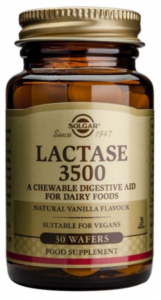 Lactase 3500 30 Comprimés à Croquer - SOLGAR