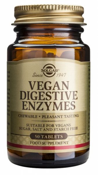 Enzimas digestivas veganas 50 comprimidos - SOLGAR