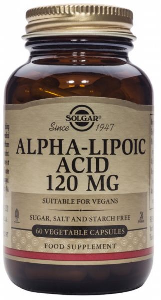 Ácido alfa lipóico 120 mg 60 cápsulas vegetais