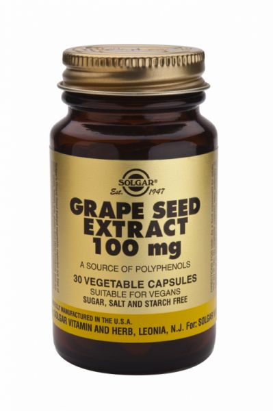 Extracto Semilla de Uva 100 mg 30 Cápsulas Vegetales