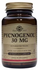 Buy SOLGAR Pycnogenol Pine Bark Extract 30 mg 30 Vegetable Capsules By 37,95€