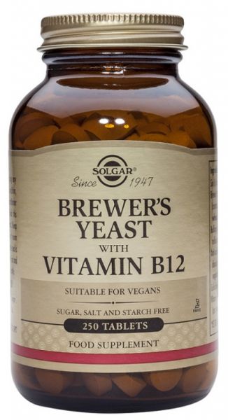 Biergist met vitamine B12 250 tabletten - SOLGAR