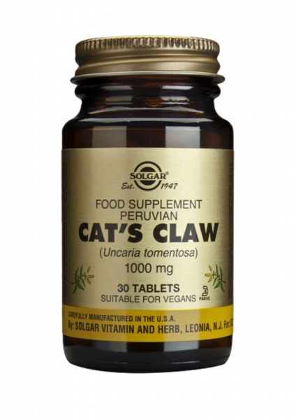 Cat's Claw 1000 mg 30 Tablets - SOLGAR