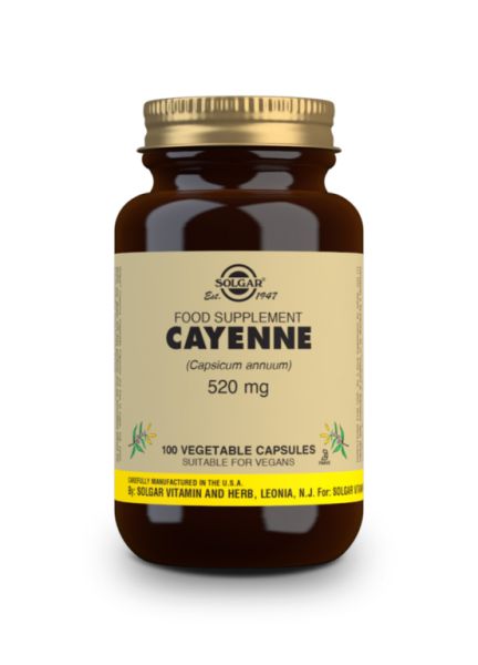 Cayenne 520 mg 100 Gélules Végétales - SOLGAR Img 4