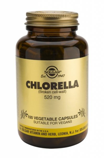 Chlorela 520 mg 100 Cápsulas Vegetales - SOLGAR