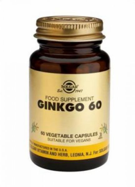 Ginkgo 60 Plantaardige Capsules - SOLGAR