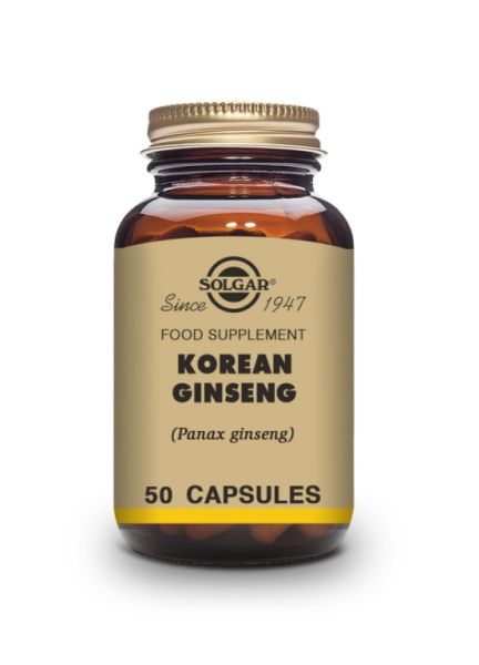 Ginseng Coréen 50 Gélules Végétales - SOLGAR Img 2