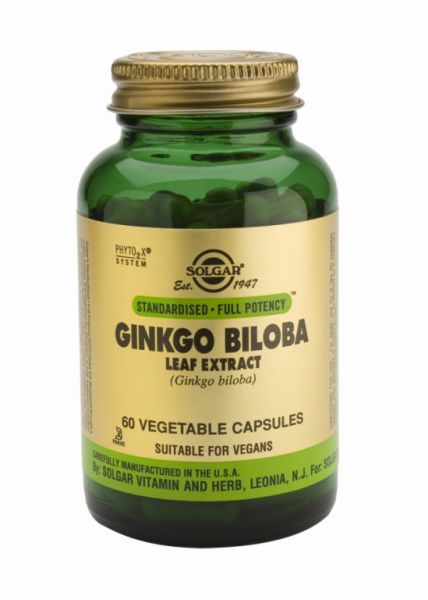 Ginkgo Biloba 60 Cápsulas Vegetales - SOLGAR