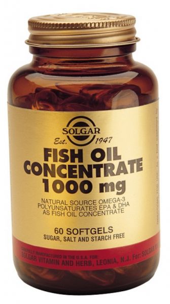 Aceite Pescado Concentrado 1000mg 60 Cápsulas blandas