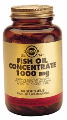 Acheter SOLGAR Huile de Poisson Concentrée 1000mg 60 Gélules Par 28,45€