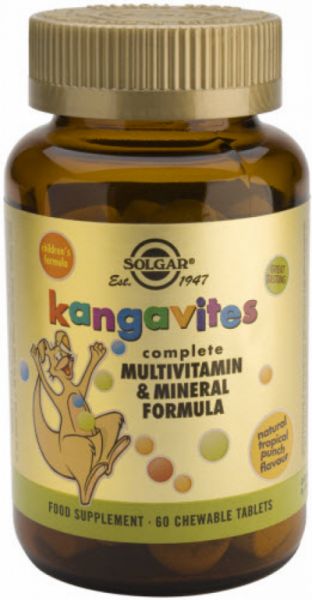 Kangavites Multifrutas Tropicales 60 Comprimidos Masticables