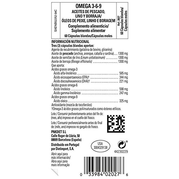 Omega 3-6-9 Behälter 60 Perlen - SOLGAR Img 2