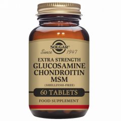 Acheter SOLGAR Glucosamine Chondroïtine MSM 60 Comprimés Par 41,43€