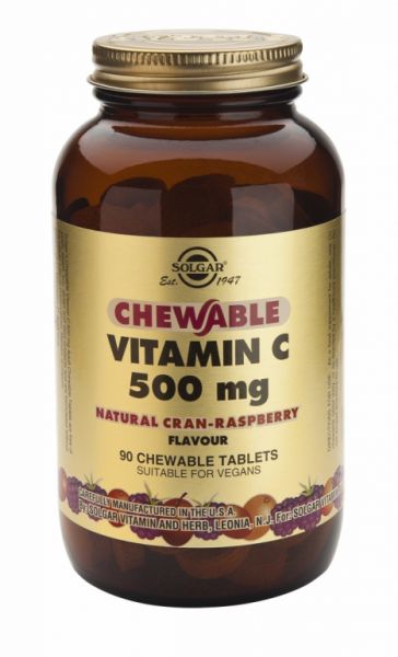 Vitamin C 500 mg 90 Chewable Tablets Raspberry