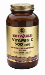 Buy SOLGAR Vitamin C 500 mg 90 Chewable Tablets Raspberry By 26,48€