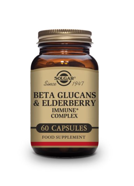 Beta Glucanos Immune Complex With Elderberry 60 Vegetable Capsules Img 2