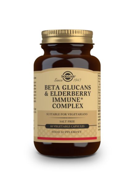 Beta Glucanos Immune Complex With Elderberry 60 Vegetable Capsules Img 4