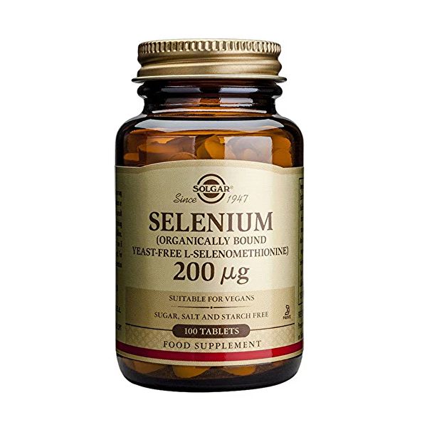 Selen 200 mcg ohne Hefe 100 Tabletten - SOLGAR