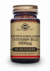 Buy SOLGAR VITAMIN B12 1000 mcg METHYLCOBALAMINE 30 Comp By 15,89€