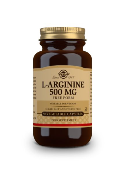 L-Arginin 500 mg 50 pflanzliche Kapseln - SOLGAR Img 4