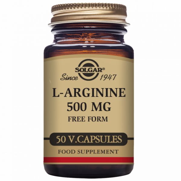 L-arginin 500 mg 50 grönsakskapslar - SOLGAR