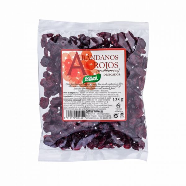 ARANDANOS ROJOS DESECADOS 125 gr - SANTIVERI