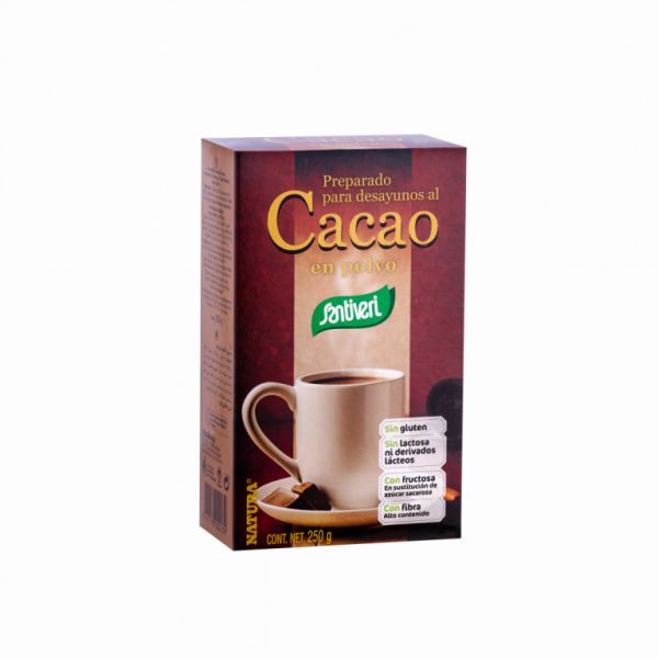 COCOA POWDER WITHOUT SUGAR 250 grams - SANTIVERI