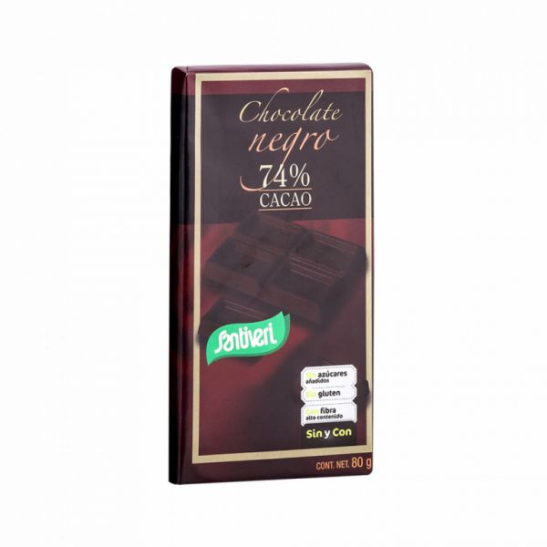 CHOCOLAT T. NOIR 74% CACAO 80 grammes - SANTIVERI