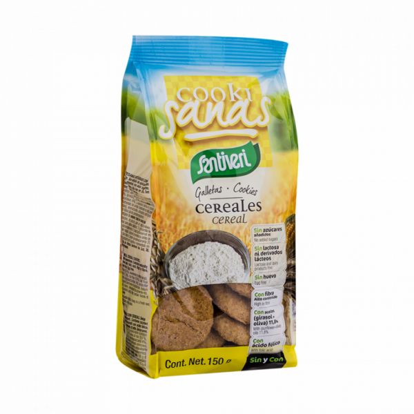 BISCOITOS DE CEREAIS COOKISANAS 150G - SANTIVERI