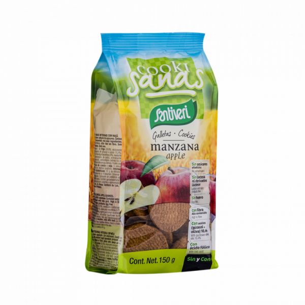 COOKISANAS APPLE COOKIES 150G - SANTIVERI