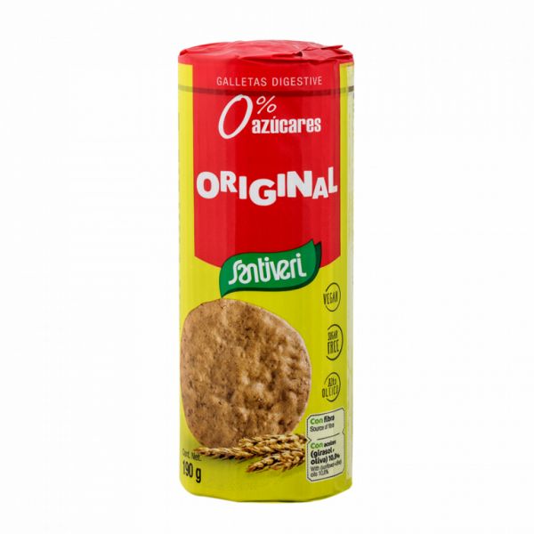 BISCOITOS DIGESTIVOS ORIGINAIS 190G - SANTIVERI