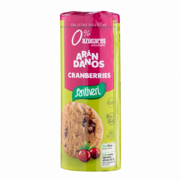 COOKIES DIGESTIVE BLUEBERRIES 190G - SANTIVERI