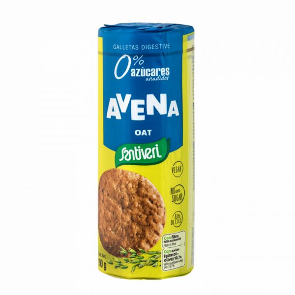 DIGESTIVE OATS COOKIES 190G - SANTIVERI